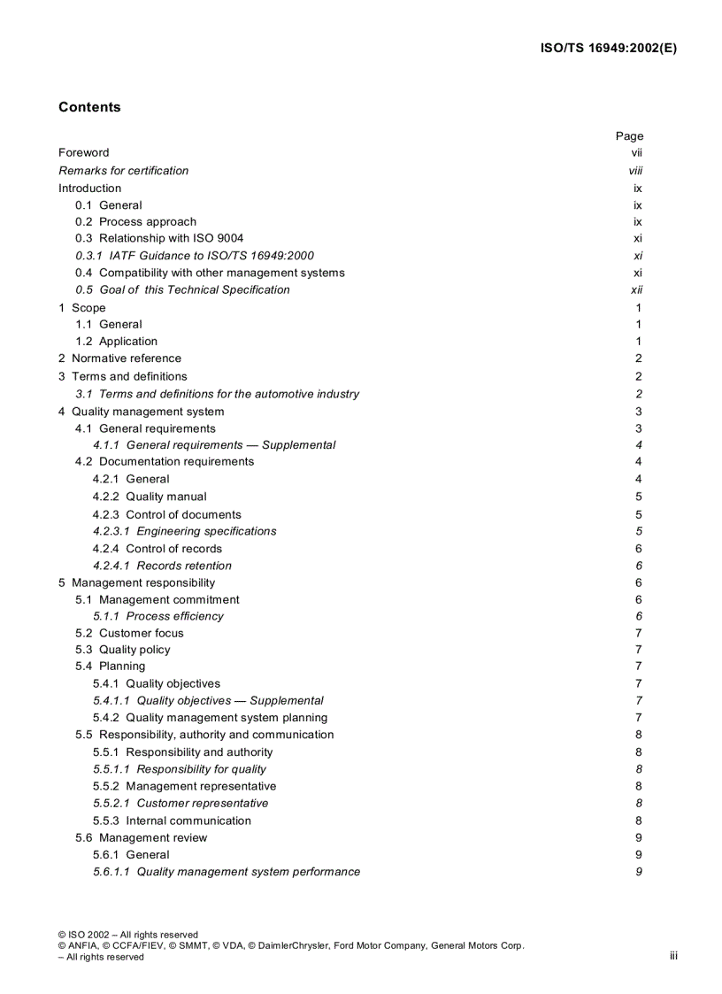image for page ISO TS16949 2002 English version