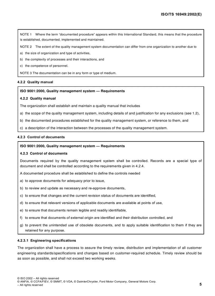 image for page ISO TS16949 2002 English version