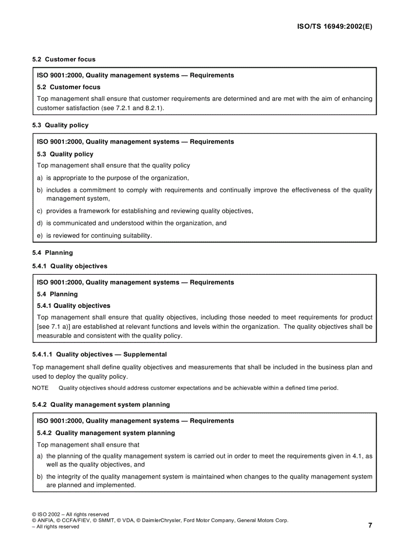 image for page ISO TS16949 2002 English version