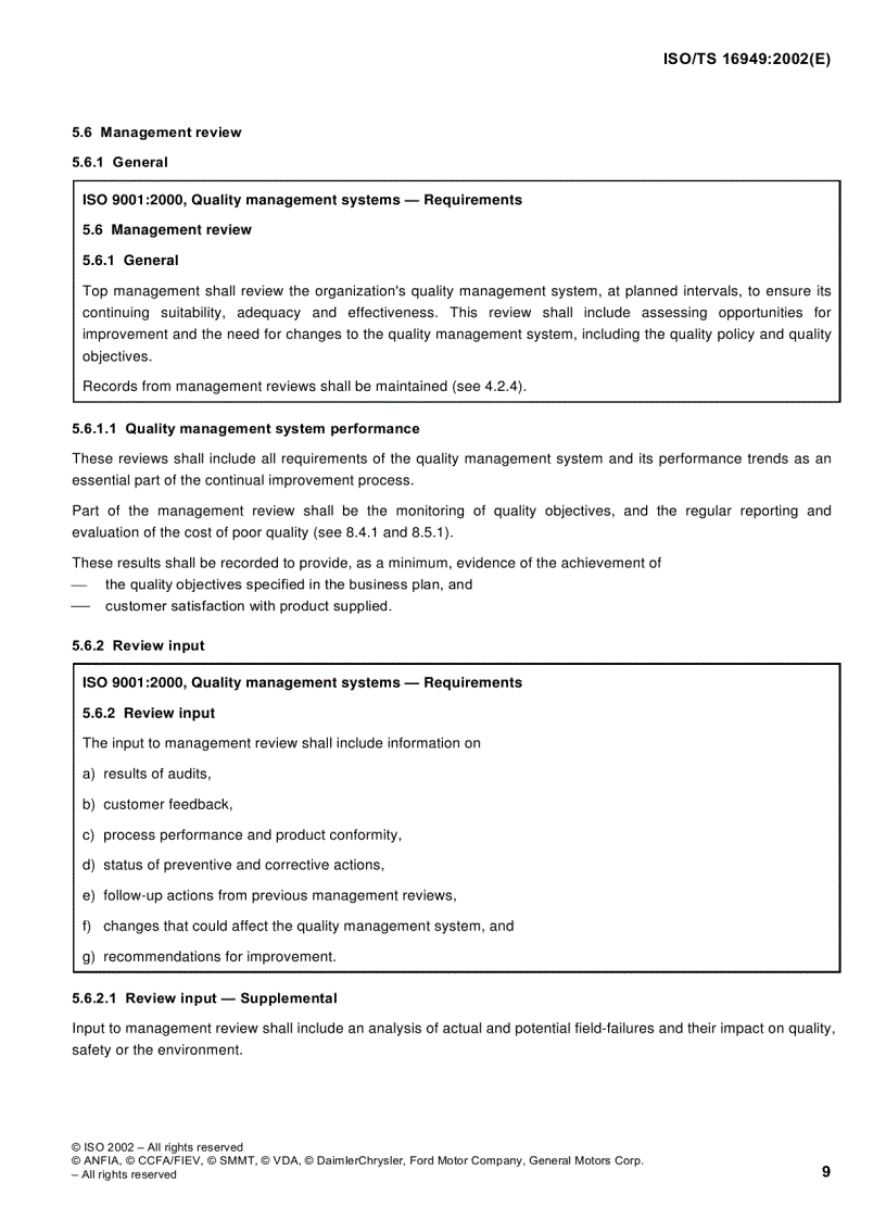 image for page ISO TS16949 2002 English version