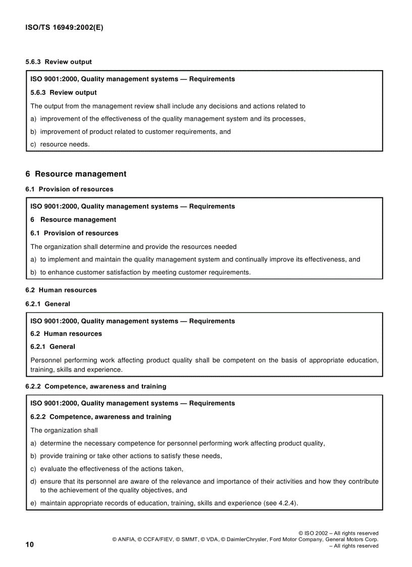 image for page ISO TS16949 2002 English version