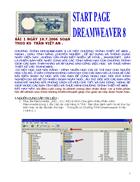 Giáo trình DREAMWEAVER8 Bài 1