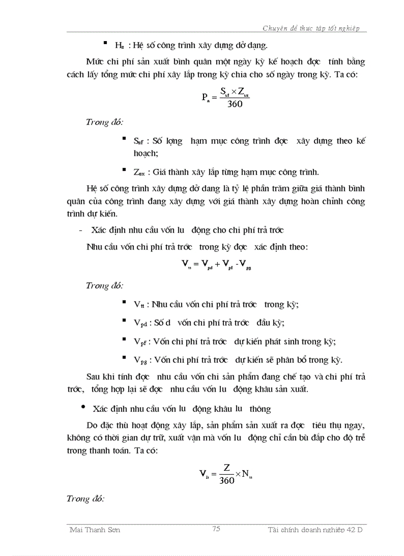 image for page Luận văn Một số giải pháp nâng cao hiệu quả sử dụng vốn lưu động tại Công ty Sông Đà 10
