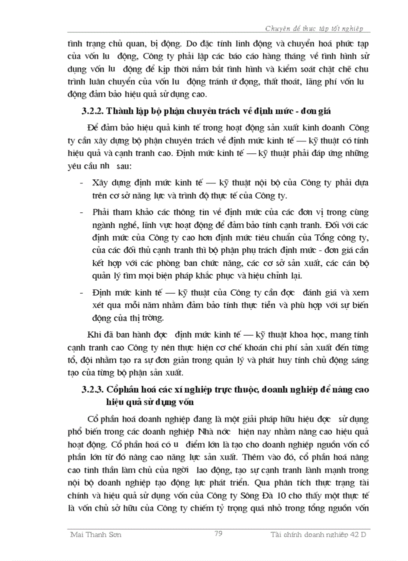 image for page Luận văn Một số giải pháp nâng cao hiệu quả sử dụng vốn lưu động tại Công ty Sông Đà 10