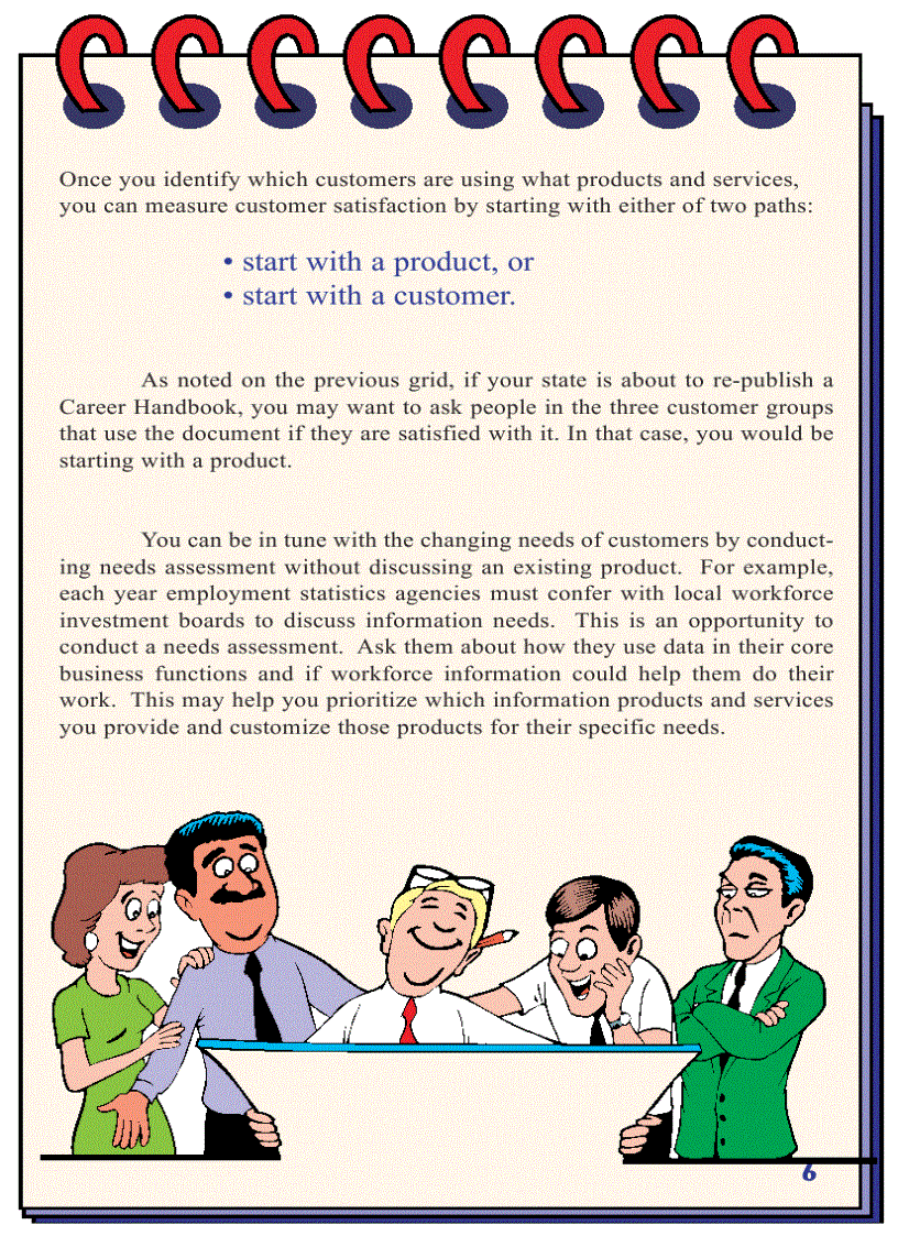 image for page Customer Satisfaction Made Easy A plan for actively listening to customers of Labor Market Information Products and Services