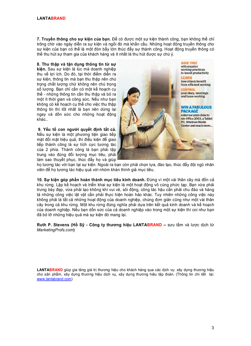 image for page 10 bí quyết để tổ chức thành công một sự kiện