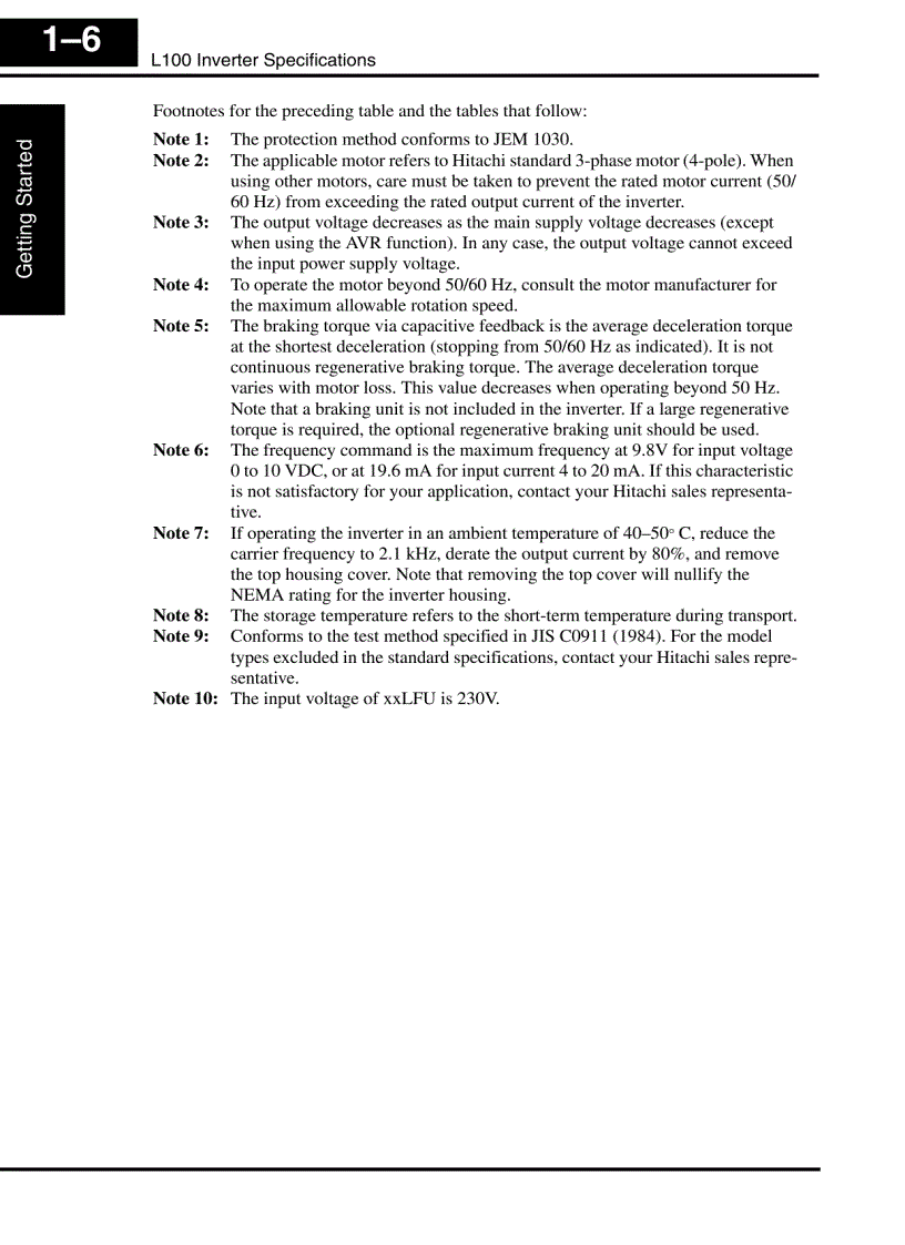image for page Tài Liệu Biến Tần Hitachi L100 Manual