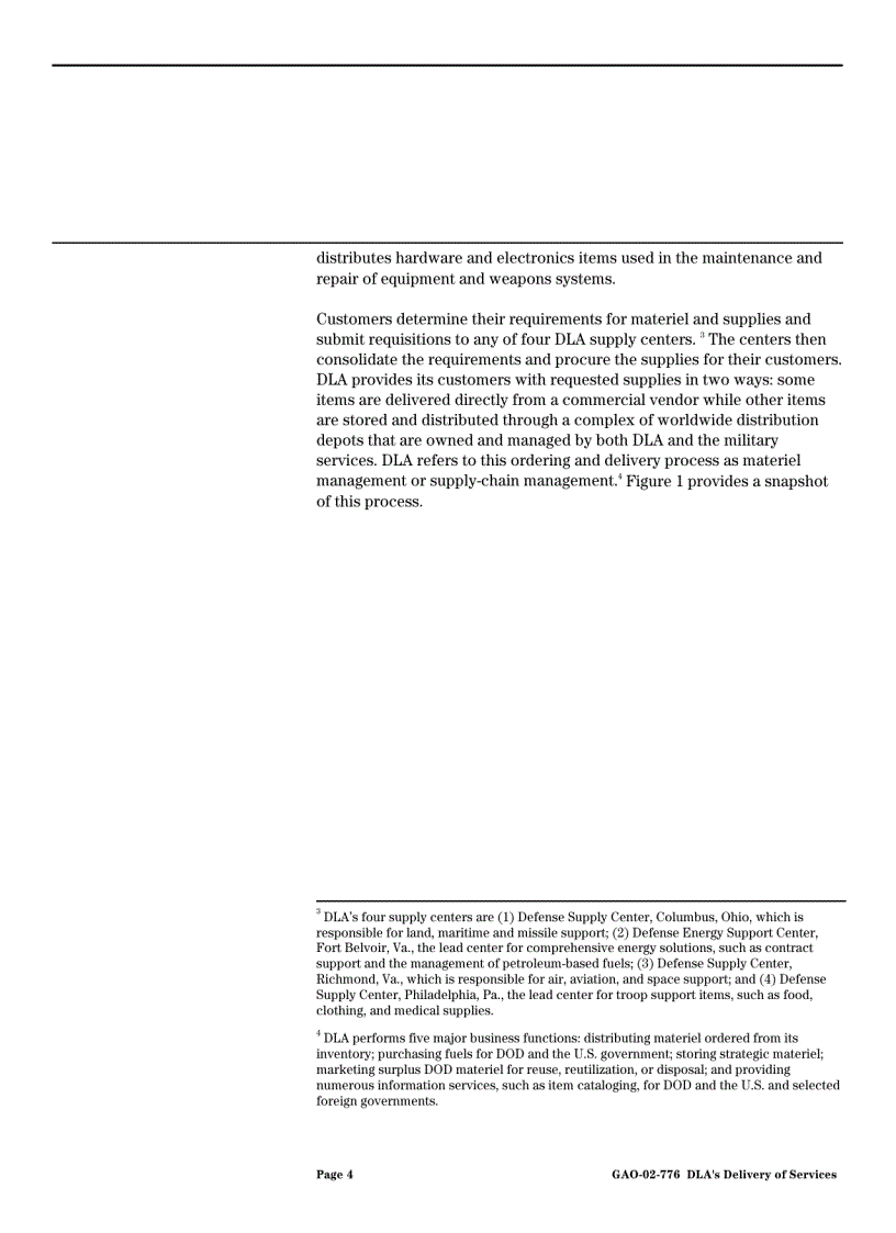 image for page Improving Customer Feedback Program Could Enhance DLA s Delivery of Services