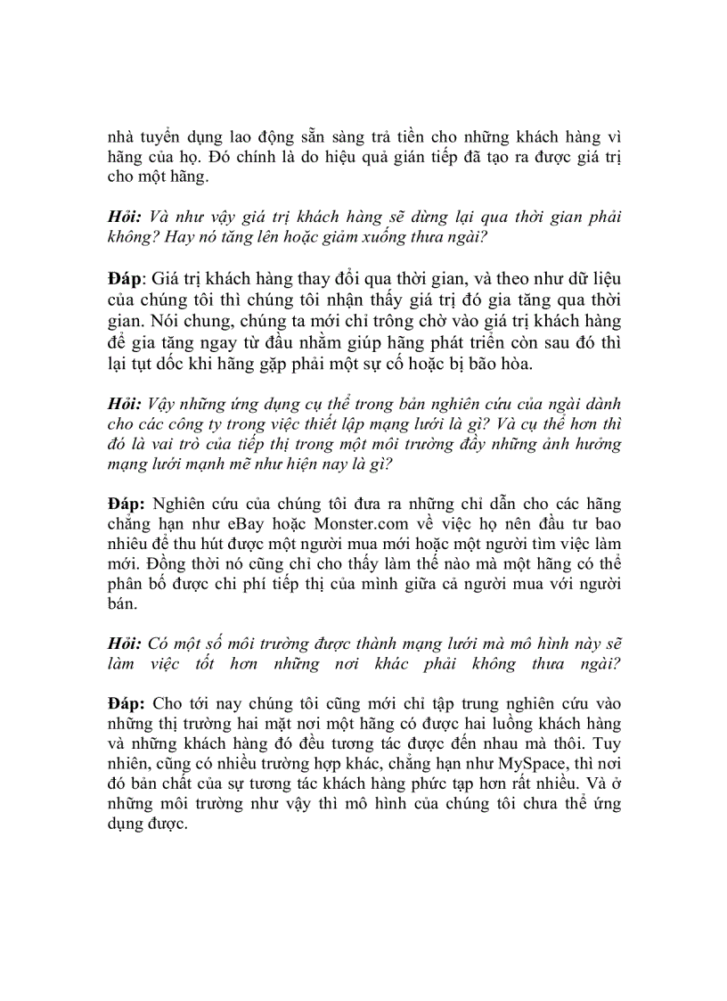 image for page Làm thế nào bạn đánh giá được một khách hàng tự do