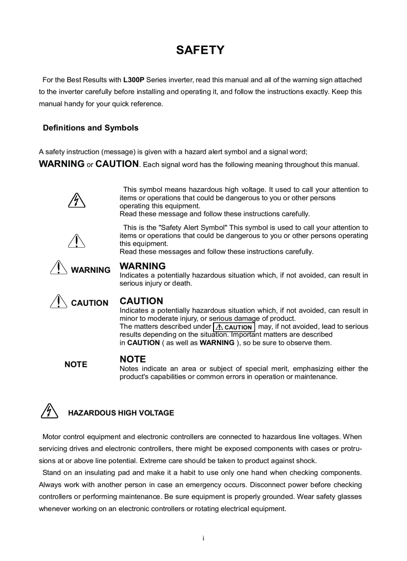 image for page Tài Liệu Biến Tần Hitachi L300p Manual