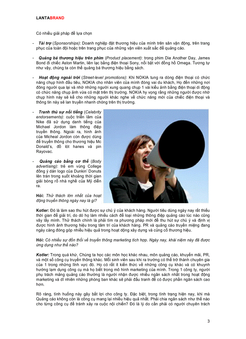 image for page Giải đáp vể PR và quảng cáo