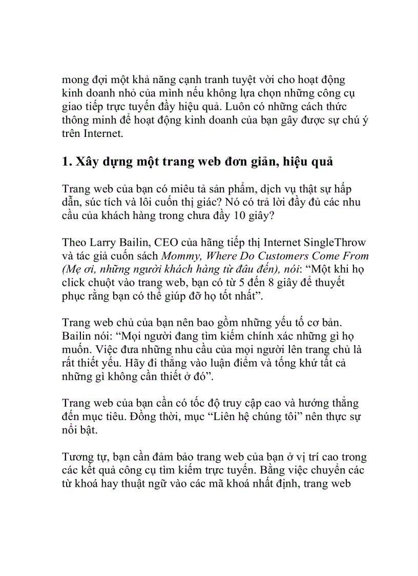 image for page Bốn giao tiếp trực tuyến đem lại sự chú ý cho sản phẩm