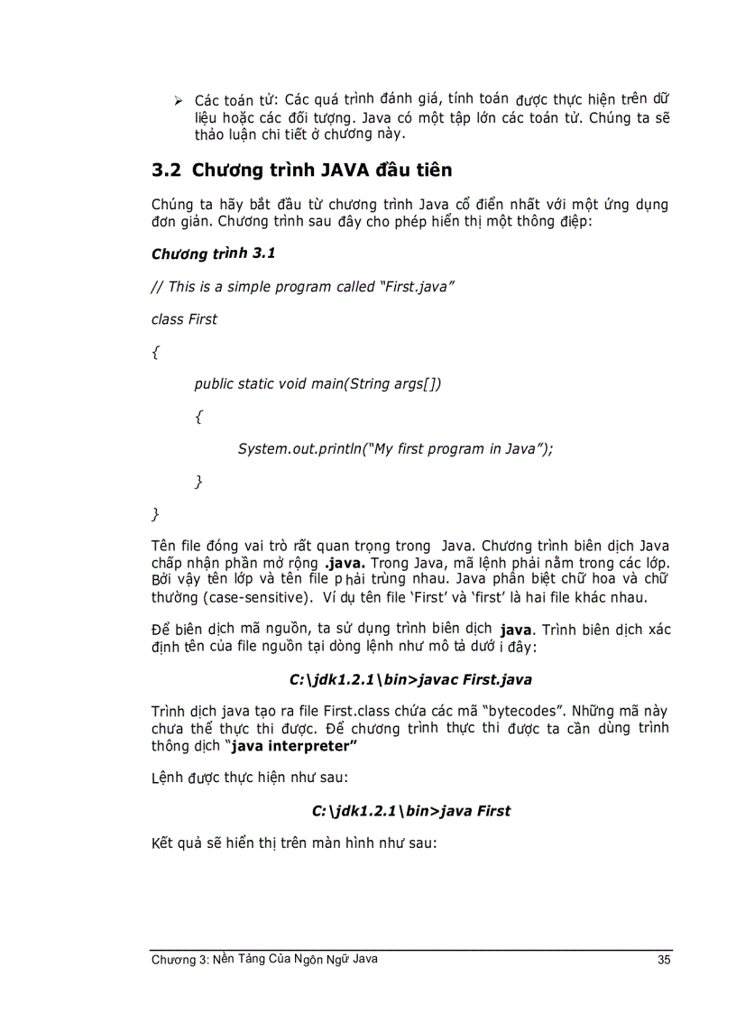 image for page CoreJava Chương 3 Nền tảng của ngôn ngữ Java