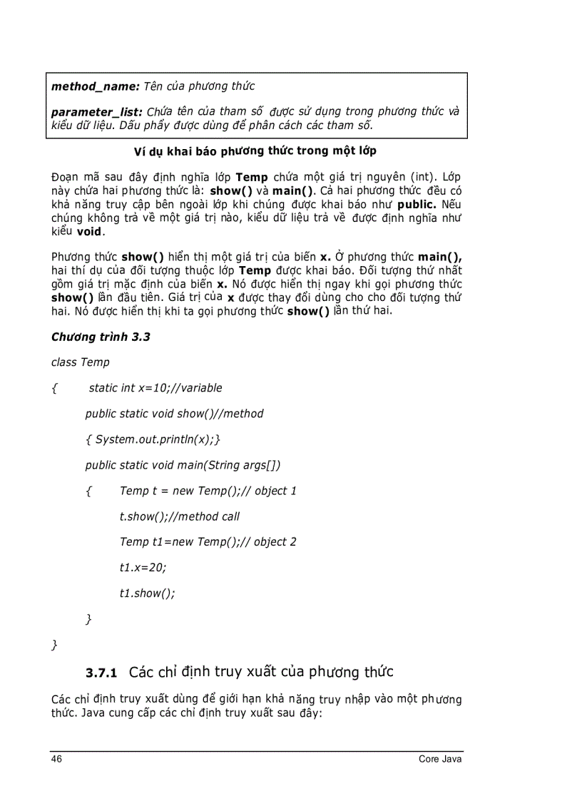 image for page CoreJava Chương 3 Nền tảng của ngôn ngữ Java