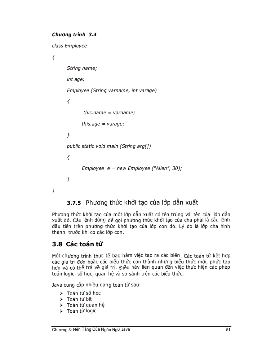 image for page CoreJava Chương 3 Nền tảng của ngôn ngữ Java