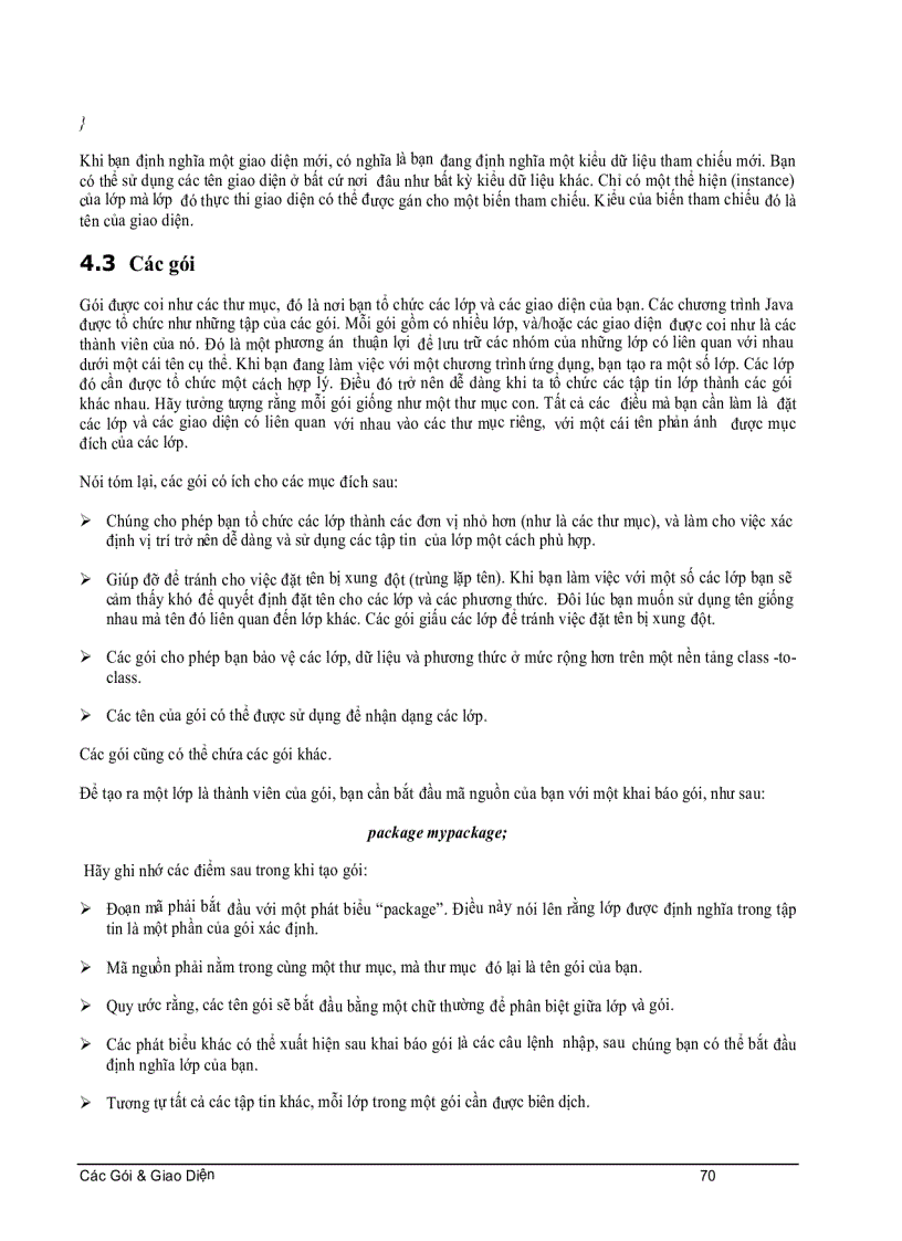 image for page CoreJava Chương 4 Các gói và giao diện