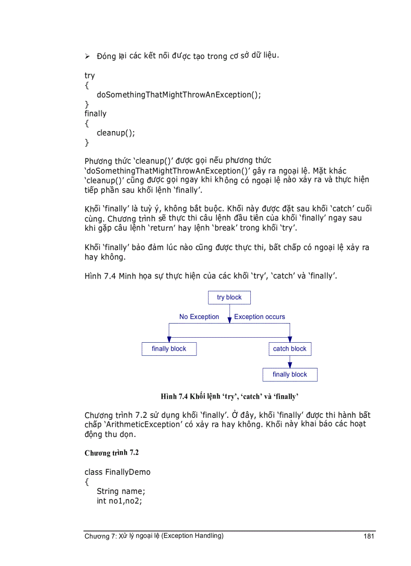 image for page CoreJava Chương 7 Xử lí ngoại lệ