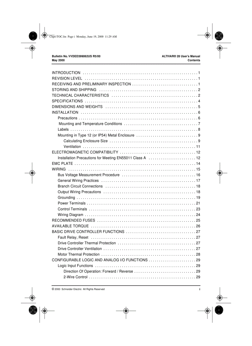 image for page Telemecanique Altivar 28 Manual