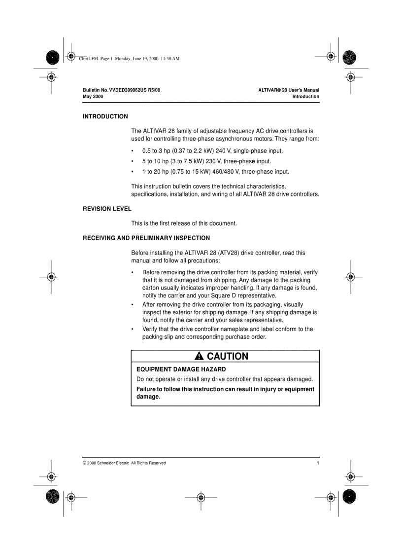 image for page Telemecanique Altivar 28 Manual