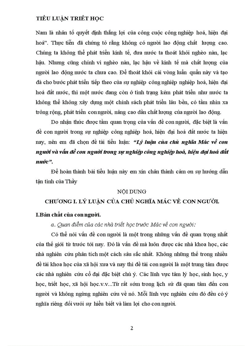 image for page Lý luận của chủ nghĩa Mác con người và vấn đề con người trong sự nghiệp CNH HĐH đất nước