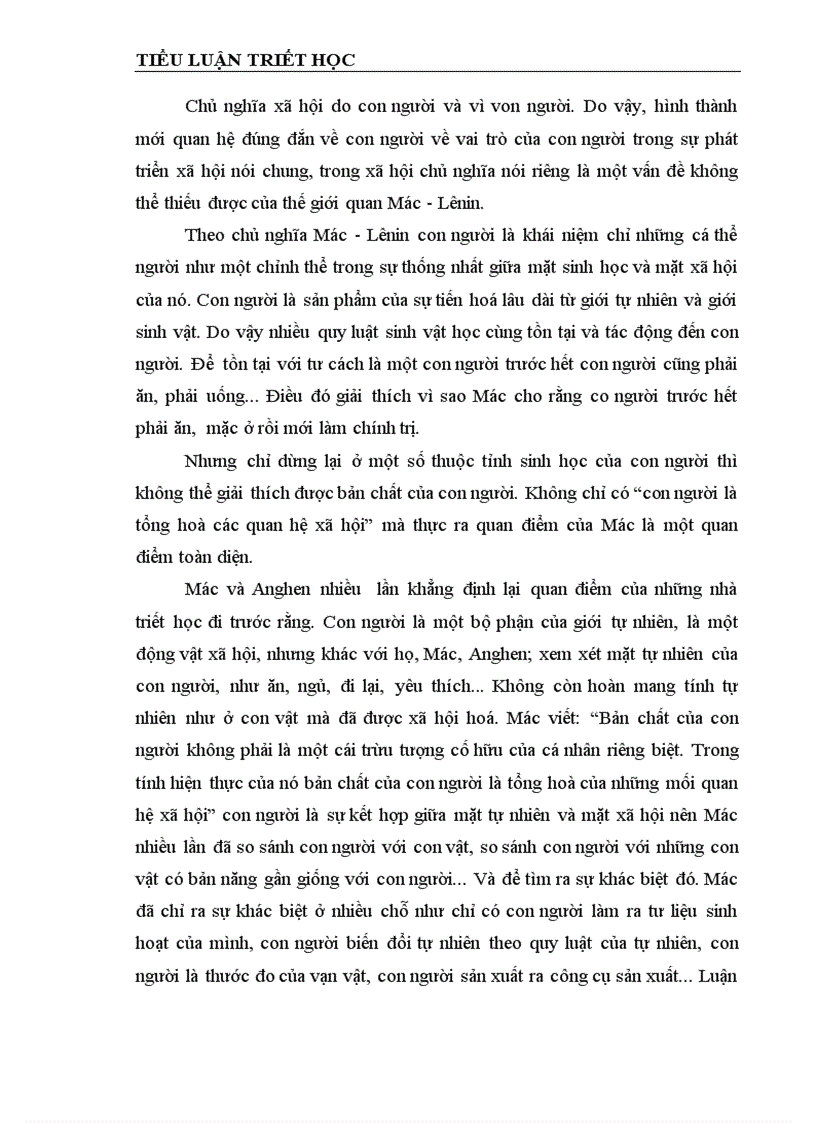 image for page Quan điểm của chủ nghĩa Mác về con người