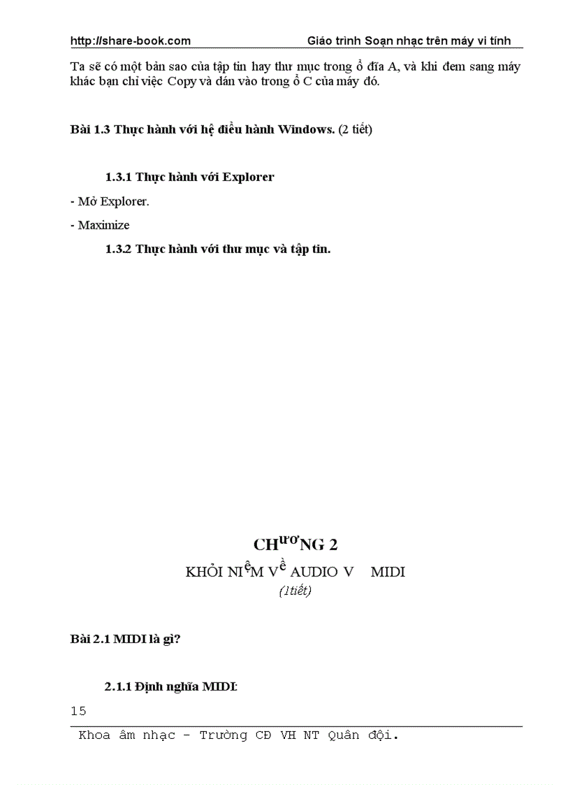 image for page Giáo trình Soạn nhạc trên máy vi tính