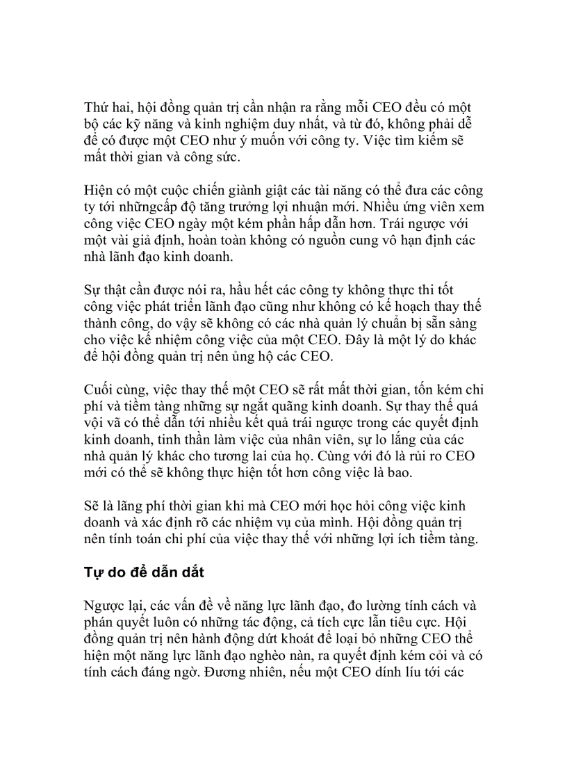 image for page Khi nào CEO nên bị sa thải