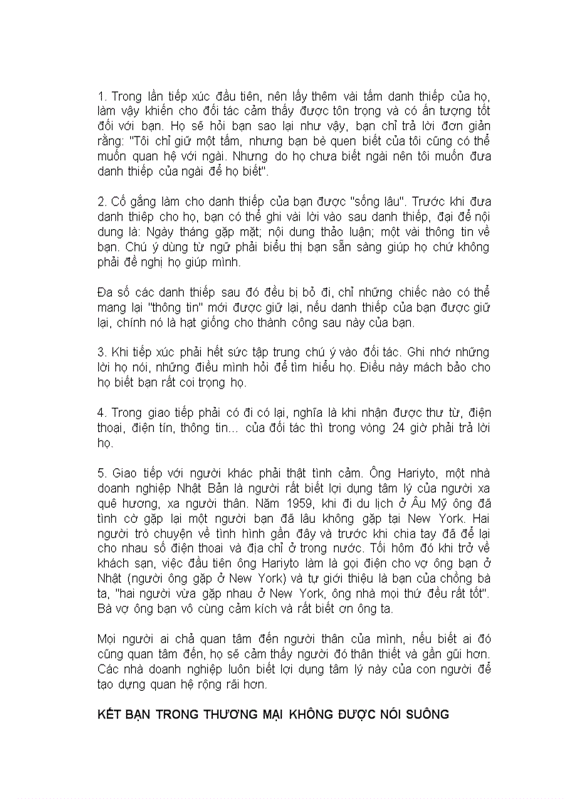 image for page Những điều nên và không nên trong giao lưu thương mại 1