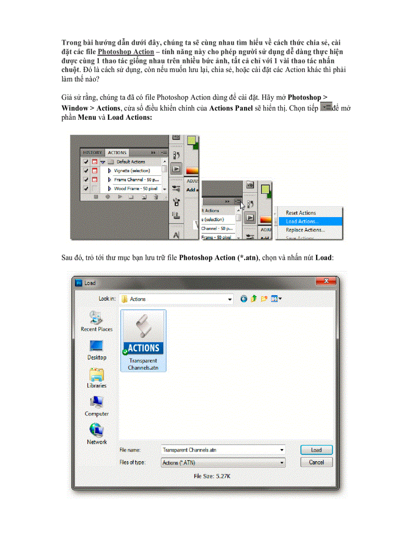 image for page Photoshop Action