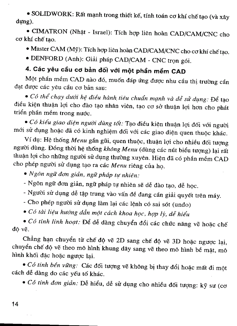 image for page Giáo trình cơ sở CAD CAM trong thiết kế và chế tạo