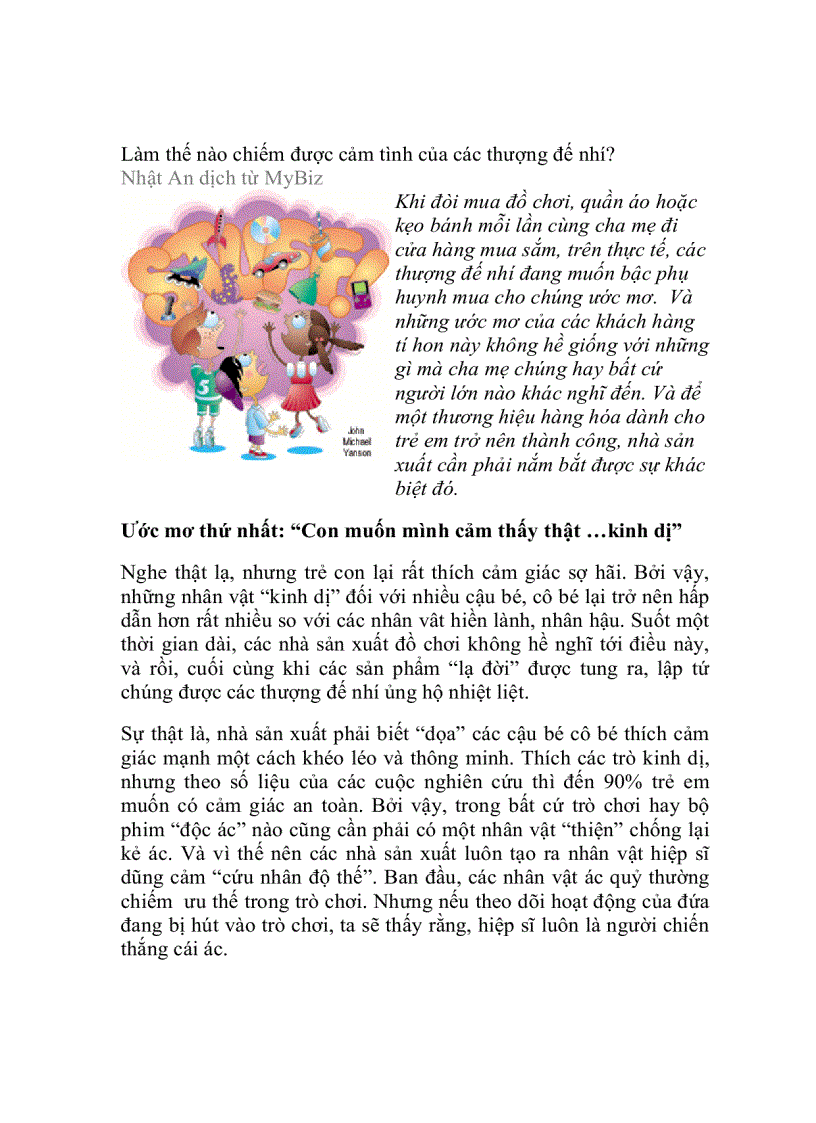 image for page Làm thế nào chiếm được cảm tình của các thượng đế nhí