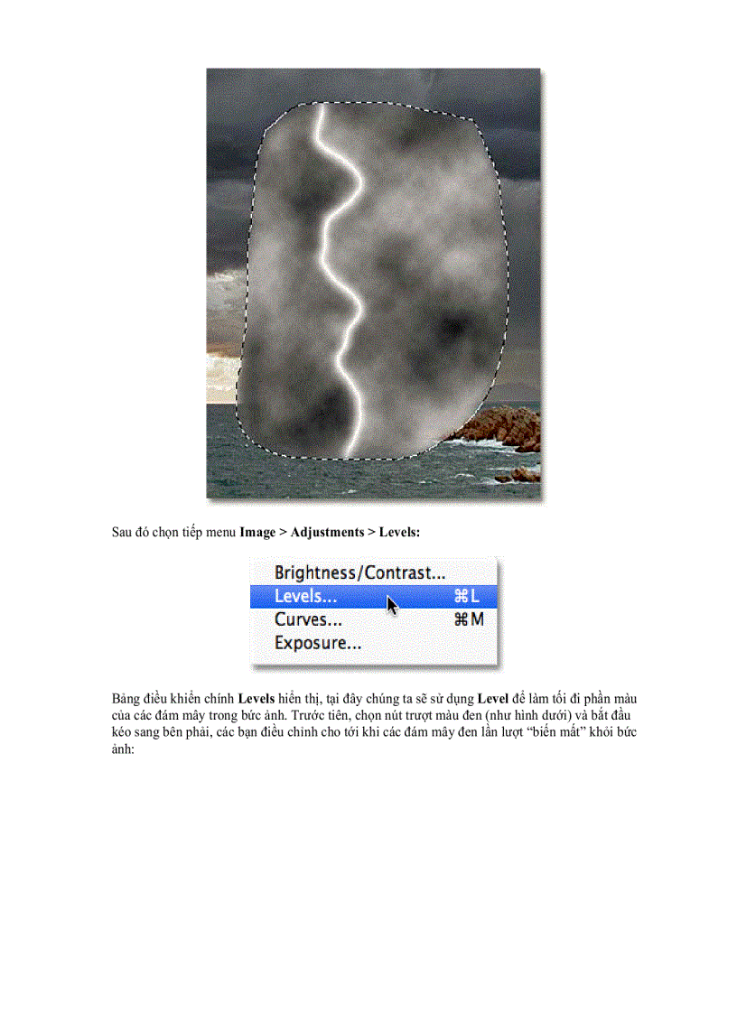 image for page Tạo hiệu ứng tia sét hoặc sấm chớp bằng Photoshop