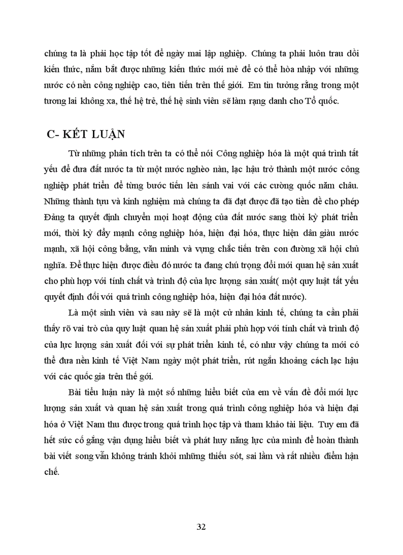 image for page Vấn đề đổi mới LLSX và QHSX trong quá trình CNH HĐH ở Việt Nam 1