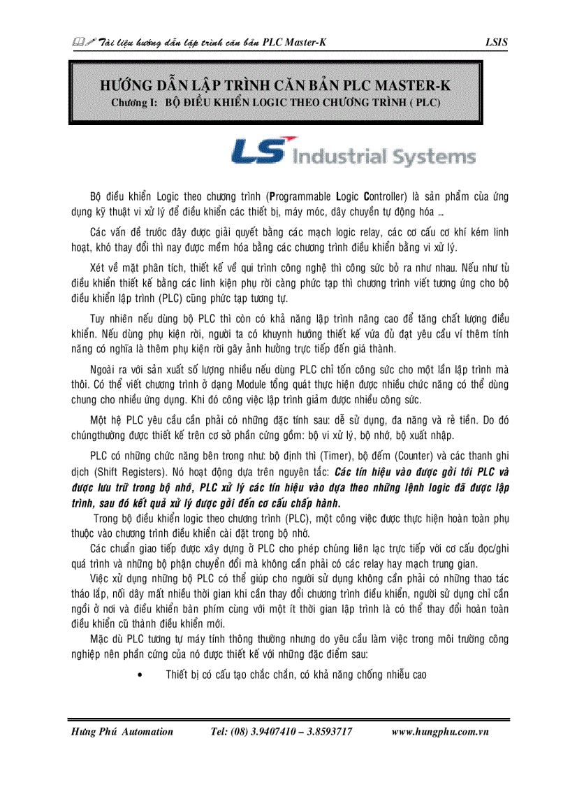 image for page Tài liệu hướng dẫn lập trình căn bản PLC MASTER K