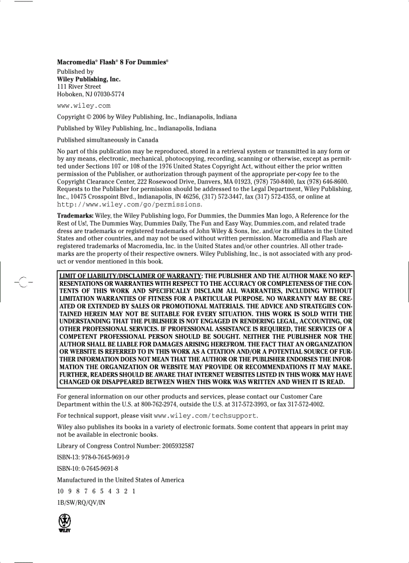 image for page Macromedia Flash 8 for Dummies