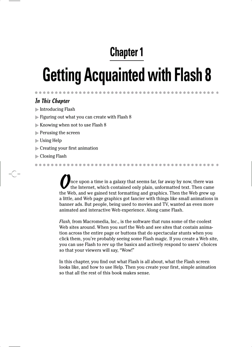 image for page Macromedia Flash 8 for Dummies