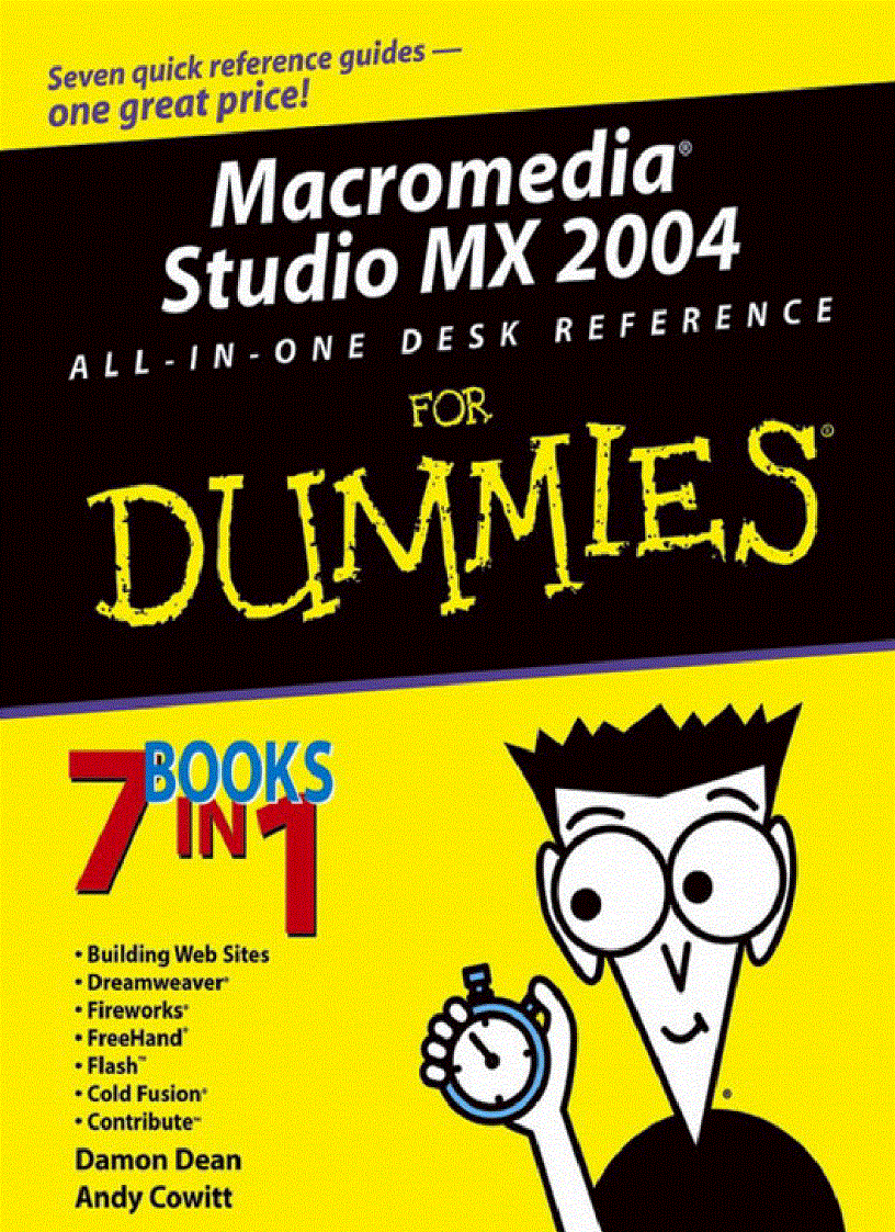 Macromedia Studio MX 2004 All in One for Dummies