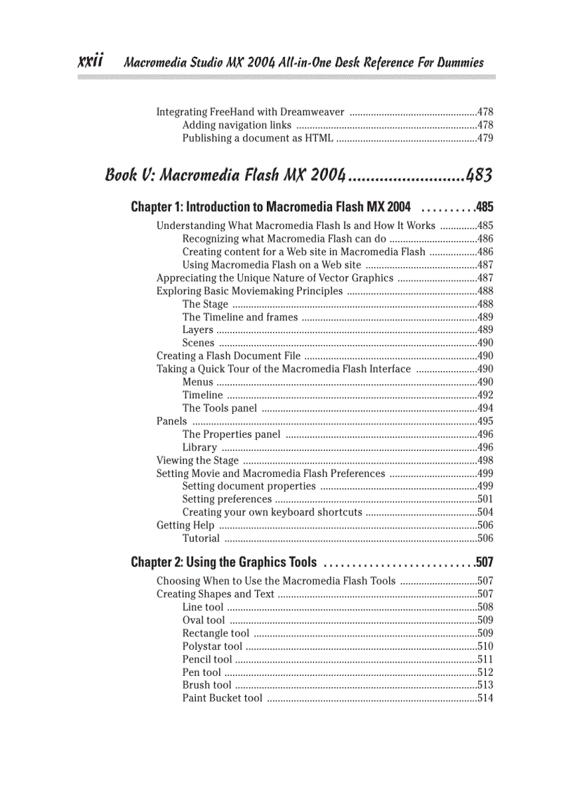 image for page Macromedia Studio MX 2004 All in One for Dummies