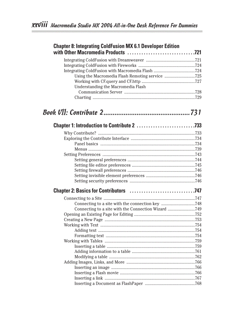 image for page Macromedia Studio MX 2004 All in One for Dummies