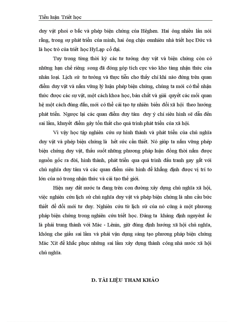 image for page Thành tựu và hạn chế của phép duy vật biện chứng