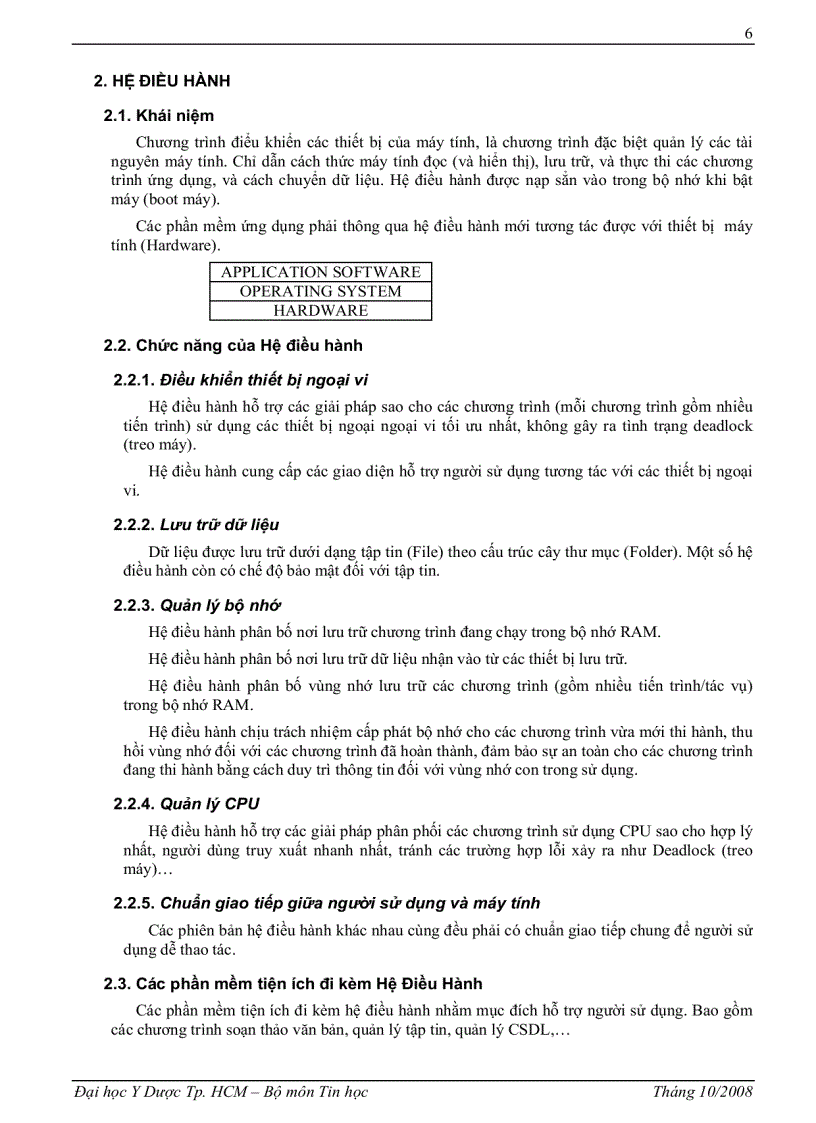 image for page Giáo trình tin học A Chương 2 Nguyên lý hoạt động của máy tính