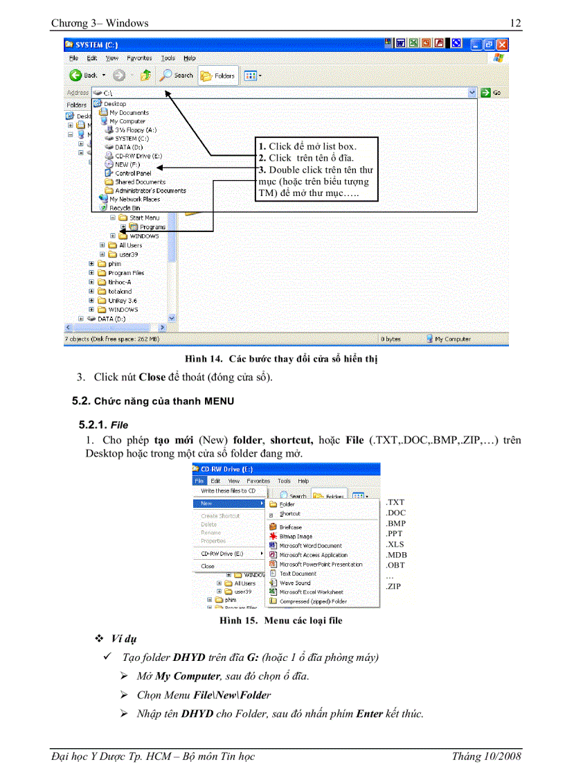 image for page Giáo trình tin học A Chương 3 Window