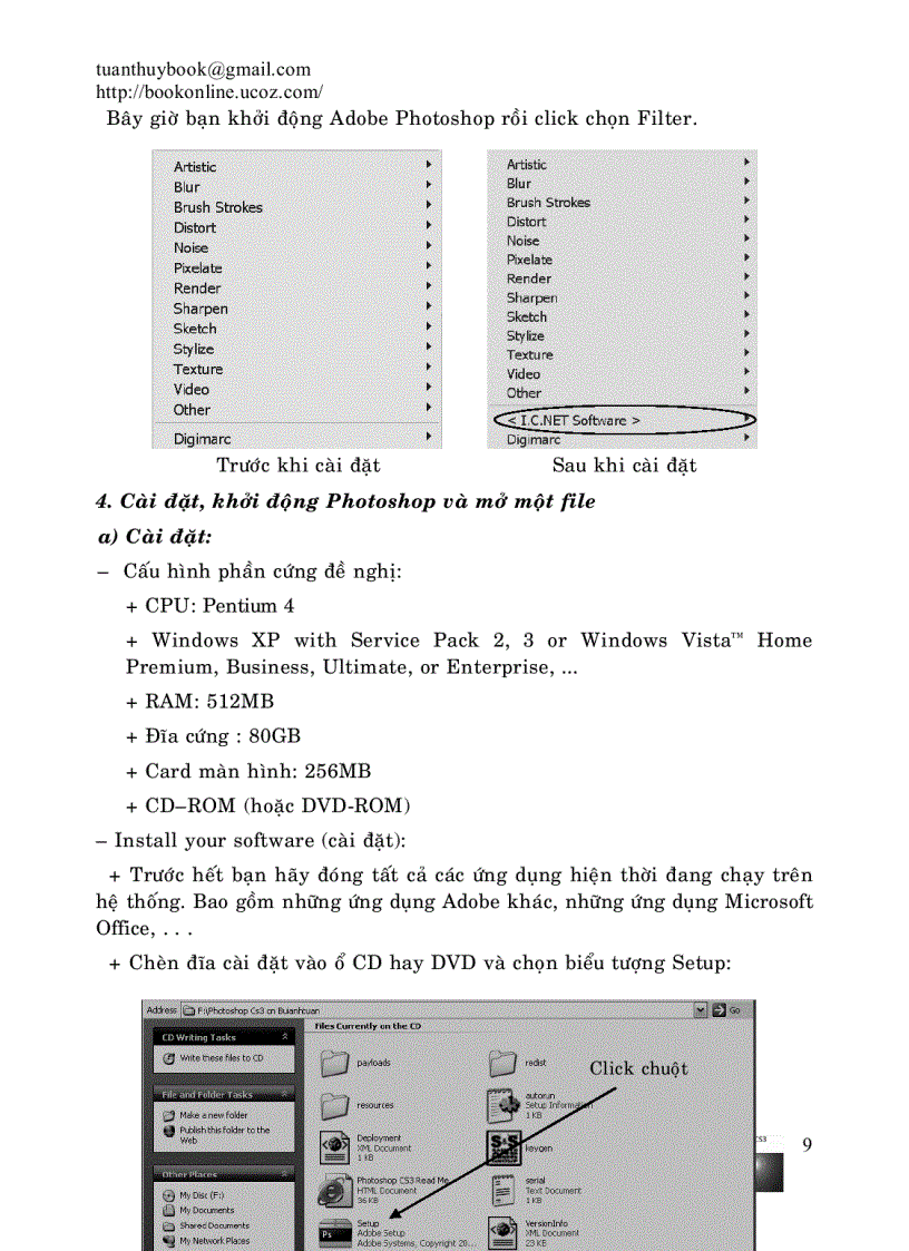image for page Hướng dẫn học ADOBE PHOTOSHOP CS3