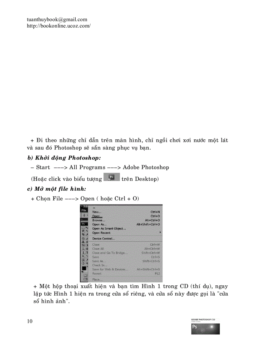 image for page Hướng dẫn học ADOBE PHOTOSHOP CS3