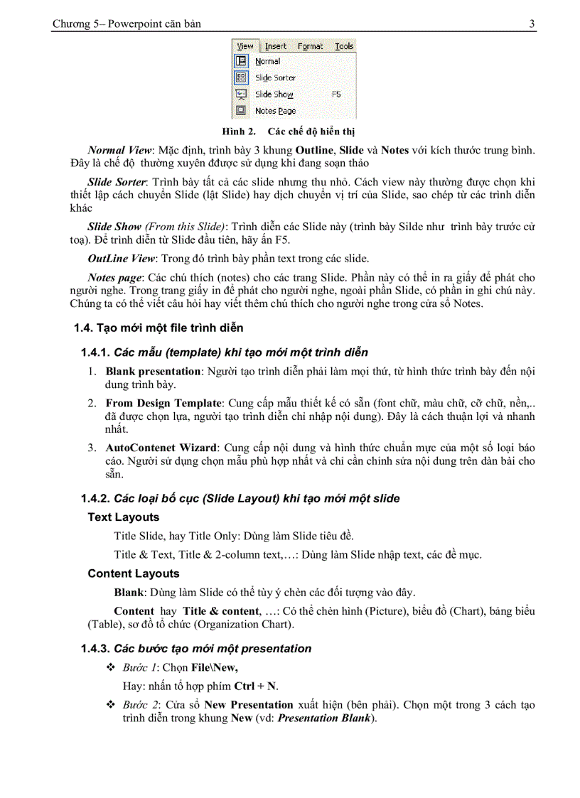 image for page Giáo trình tin học A Chương 5 PowerPoint căn bản