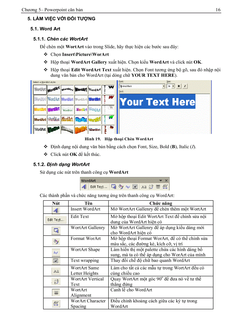 image for page Giáo trình tin học A Chương 5 PowerPoint căn bản