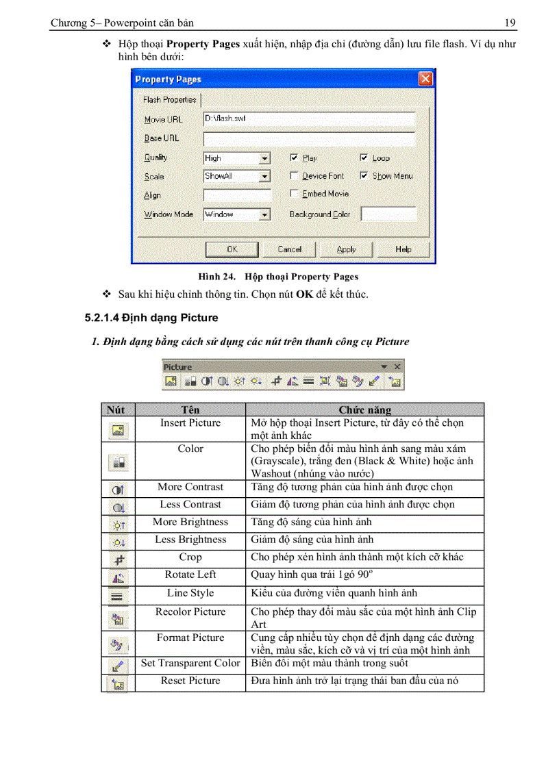image for page Giáo trình tin học A Chương 5 PowerPoint căn bản