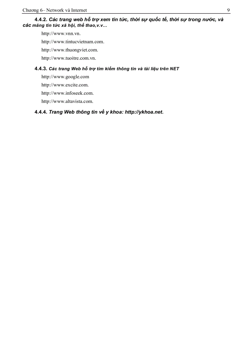 image for page Giáo trình tin học A Chương 6 NetWork và Internet