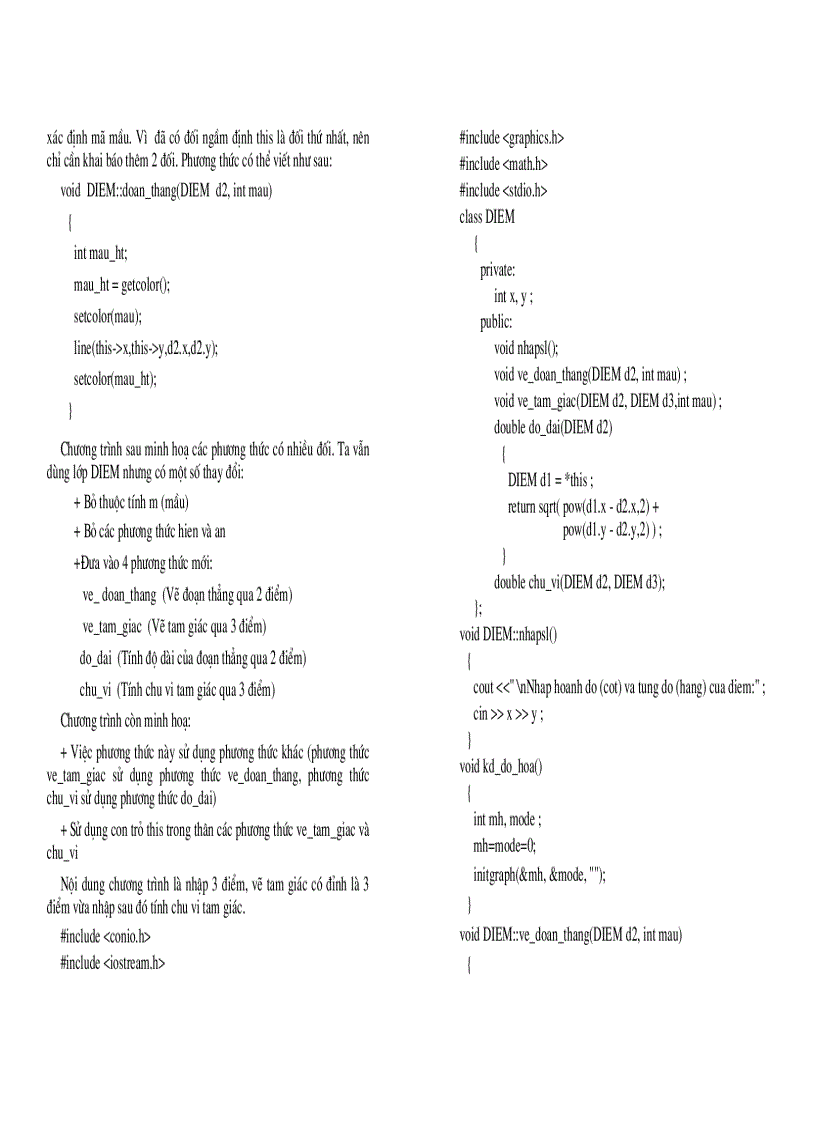 image for page C và Lập trình hướng đối tượng Chương 3 Khái niệm về lớp