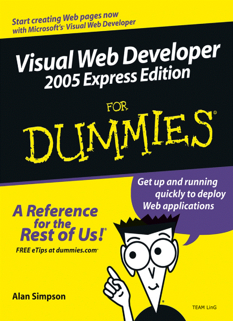 image for page Visual Web Developer 2005 Express Edition for Dummies